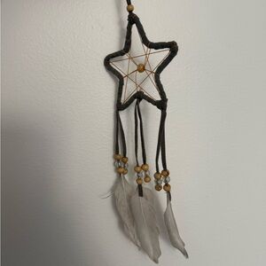Star Shaped Dreamcatcher with Feathers